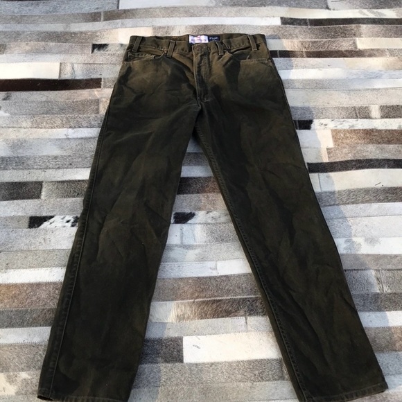 Levi’s 540 tm Relaxed Fit Green Jeans W35 L32 - Picture 1 of 8